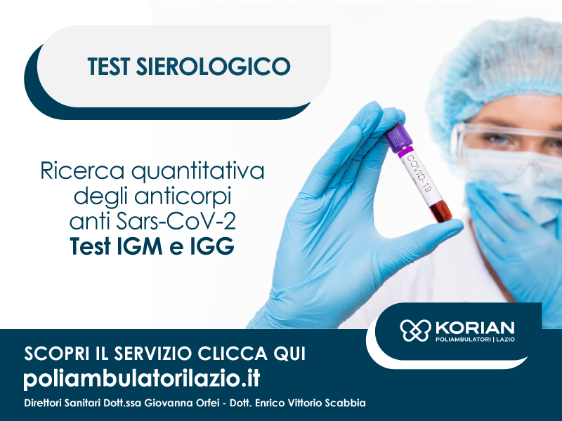 Test sierologico quantitativo anticorpi anti Sars-CoV-2