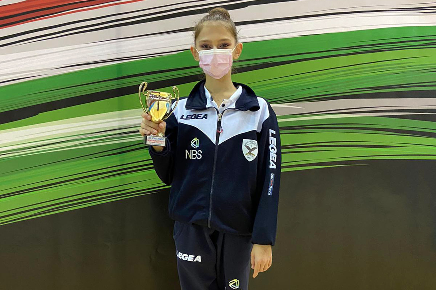 Sofia Albertone della Ginnastica Petrarca è campionessa italiana al nastro