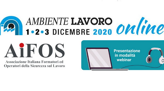 AiFOS: gli incontri in modalità webinar ad Ambiente Lavoro 2020