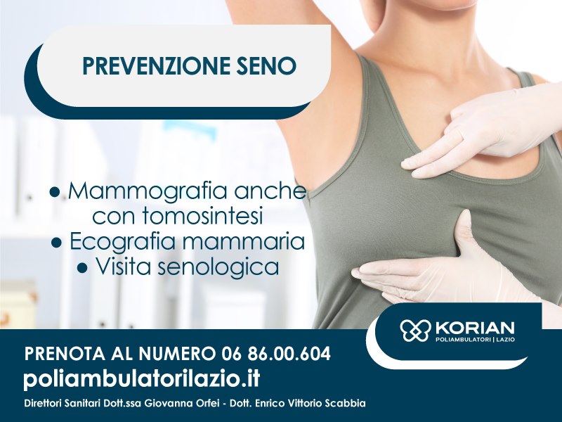 visita senologica con ecografia mammaria | Poliambulatori Lazio Korian