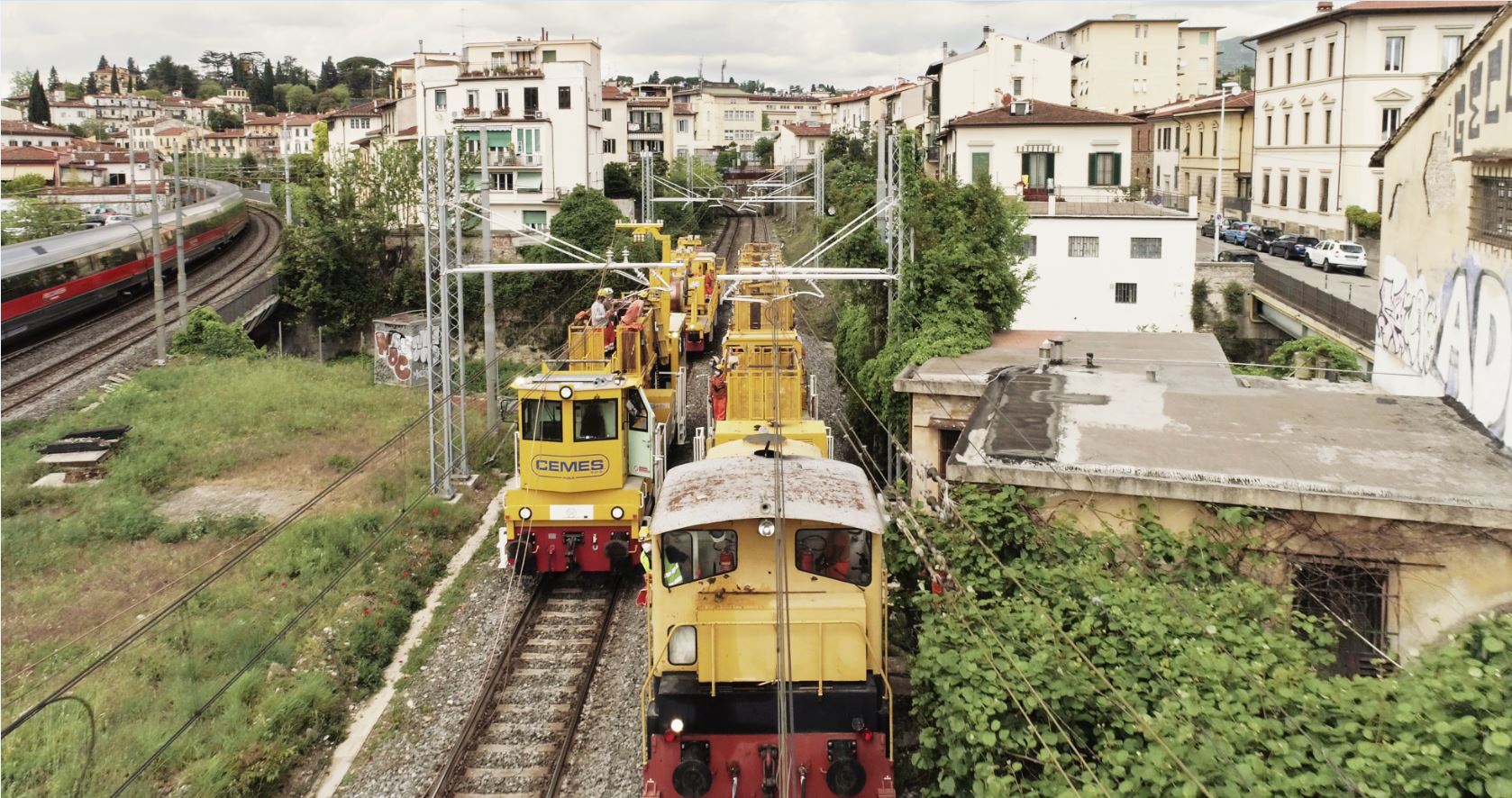 CEMES ARTEFICE DELL'ELETTRIFICAZIONE DELLA TRATTA FERROVIARIA FIRENZE STATUTO-FIRENZE CAMPO DI MARTE