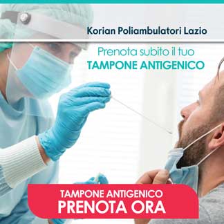 Tampone molecolare SARS-CoV-2 Poliambulatori Lazio Korian