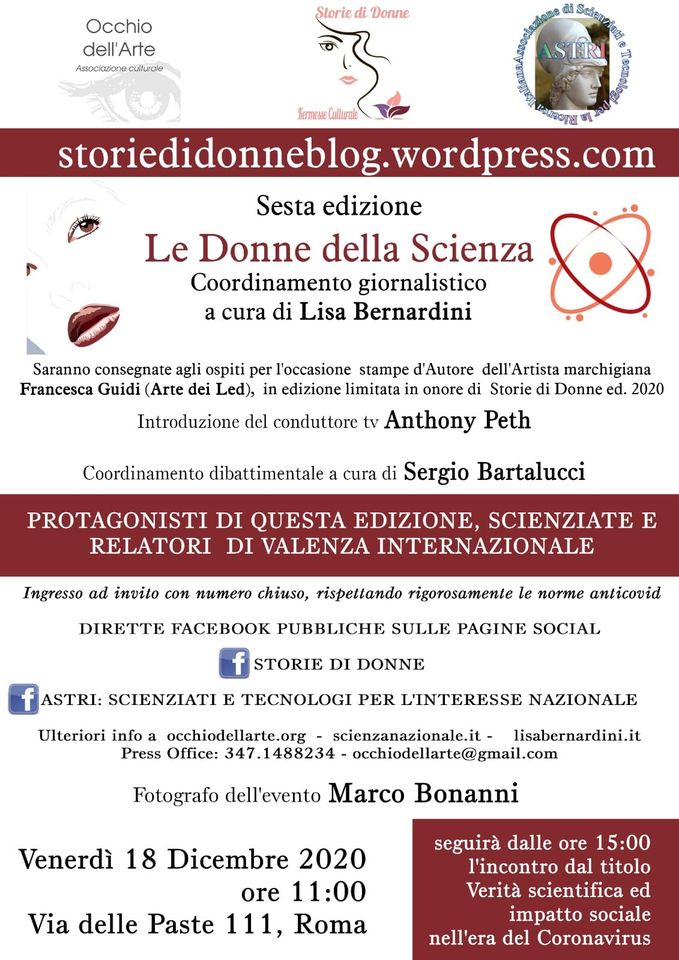 Storie di Donne 2020 – Sesta Edizione: Le Donne della Scienza