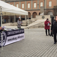 Stand informativo del CCDU per la giornata della memoria