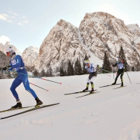 GRANFONDO DOBBIACO-CORTINA AL VIA. I CAMPIONI DEL DOUBLE POLING SUI BINARI DEL TRENINO