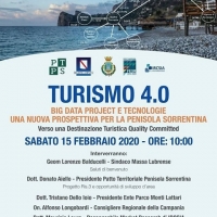 La Penisola Sorrentina, una destinazione Quality Committed nel workshop sul Turismo 4.0 a Massa Lubrense sabato 15 febbraio