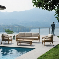 Set Lipsia di Greenwood.  Uno stile naturale per l’outdoor moderno.