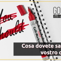 Cosa dovete sapere sul vostro obiettivo