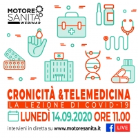 Cronicità e telemedicina. La lezione di Covid-19’ - 14 Settembre - ORE 11