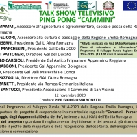 Il Gal L’Altra Romagna protagonista del talk show tv “Cammini”