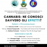 Webinar di prevenzione alle sostanze stupefacenti: Cannabis, ne conosci davvero gli effetti?