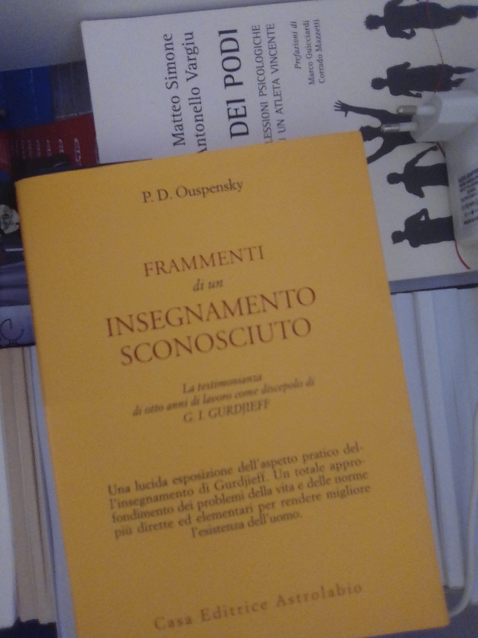 Nelle condizioni di vita ordinaria, noi non ci ricordiamo di noi stessi