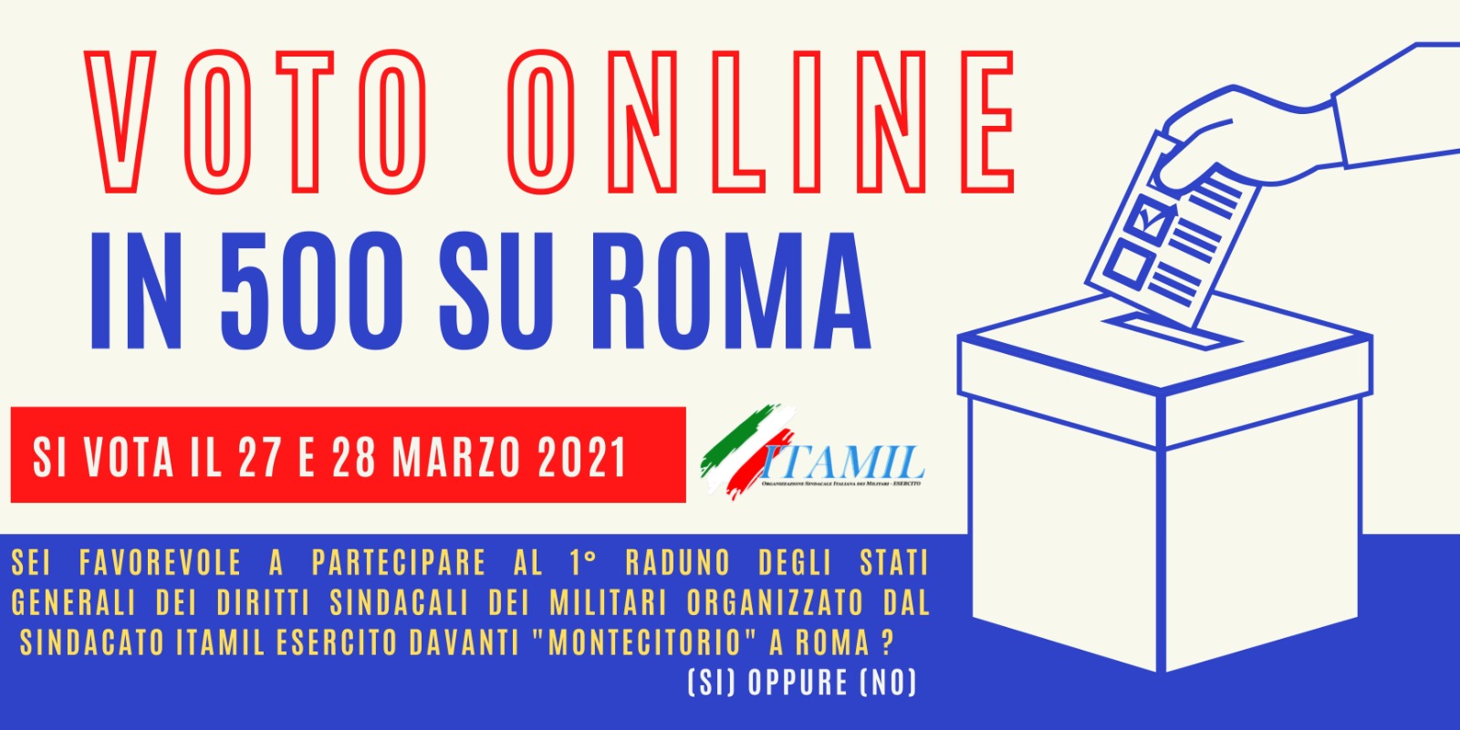 Sindacato Itamil Esercito, all'orizzonte manifestazione di 500 militari davanti Montecitorio per denunciare limitazioni sull'esercizio di rappresentanza dei lavoratori e lavoratrici militari: 