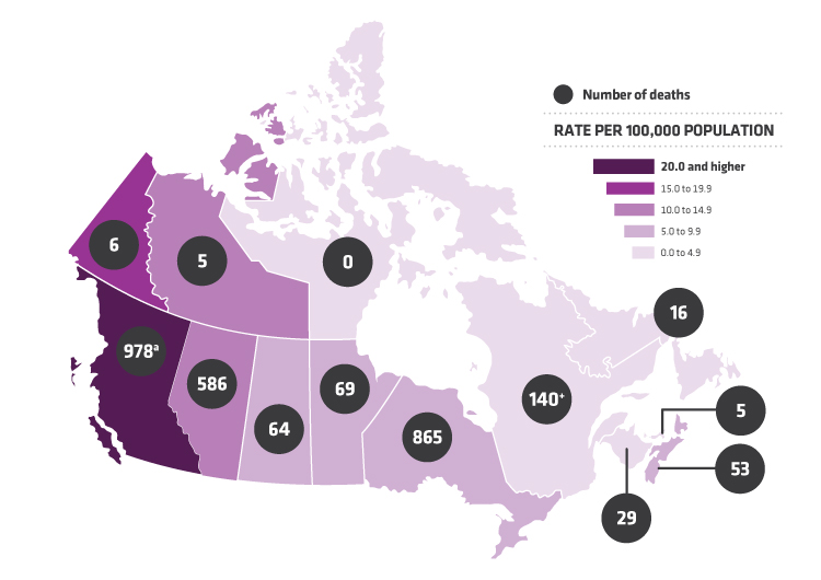 L’epidemia di oppiacei è ormai una tragica realtà anche in Canada