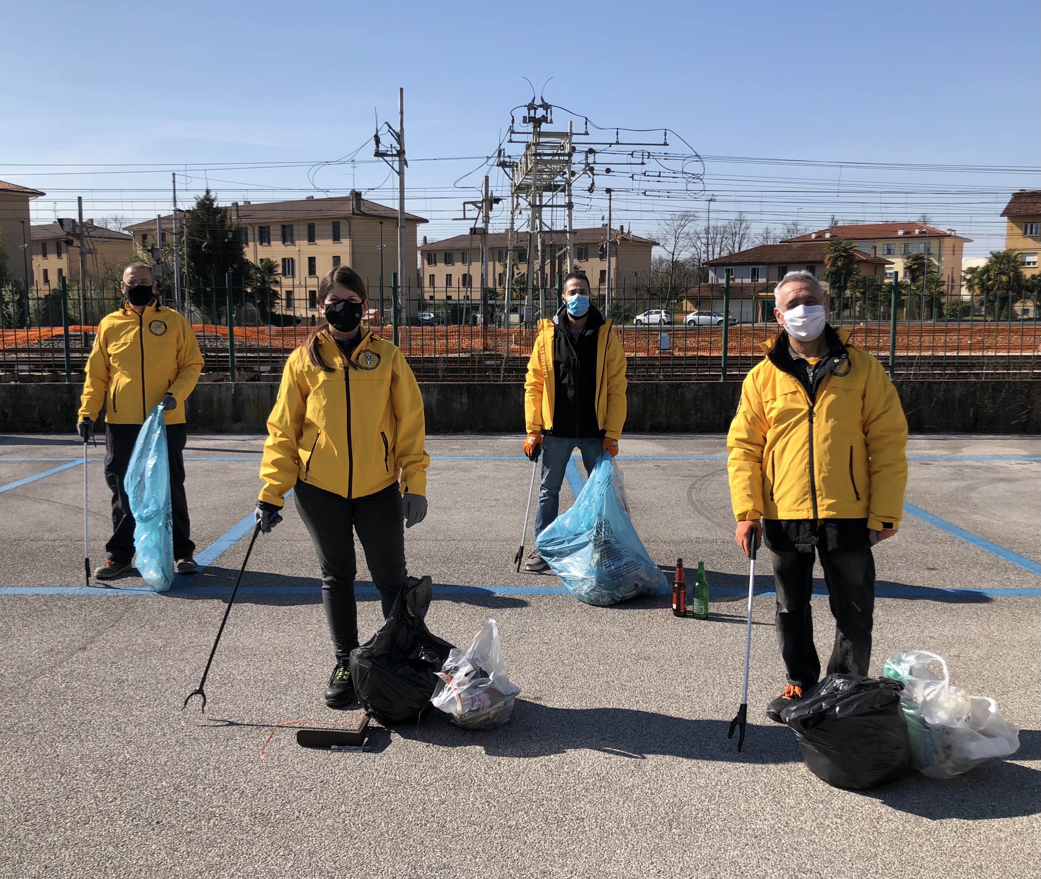 Effettuate le pulizie nell'area della stazione