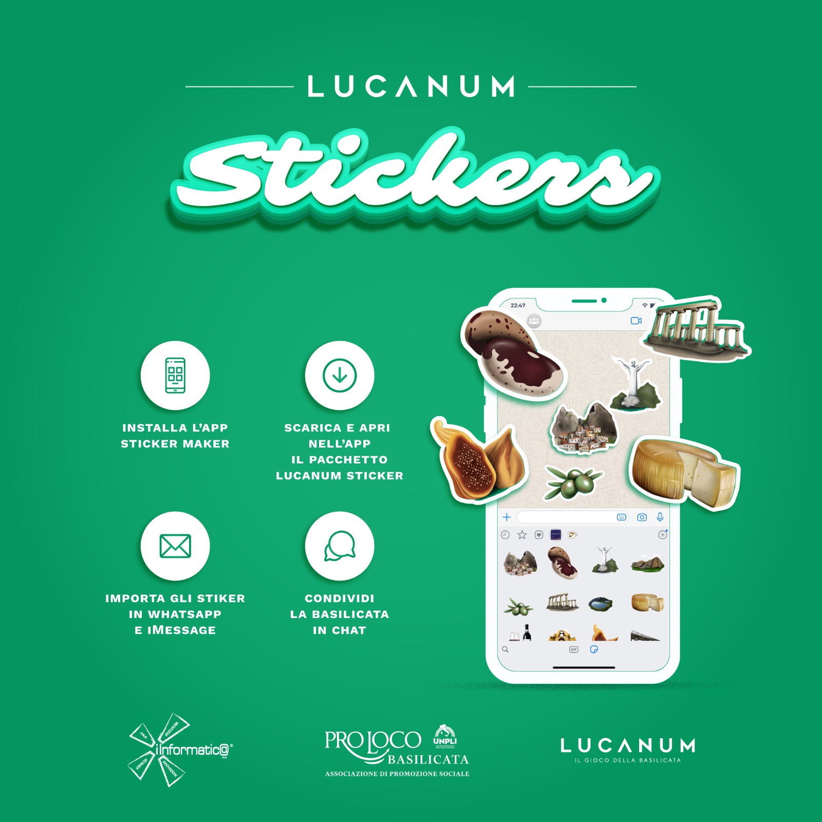 Lucanum Stickers - Conversando digitalmente alla lucana