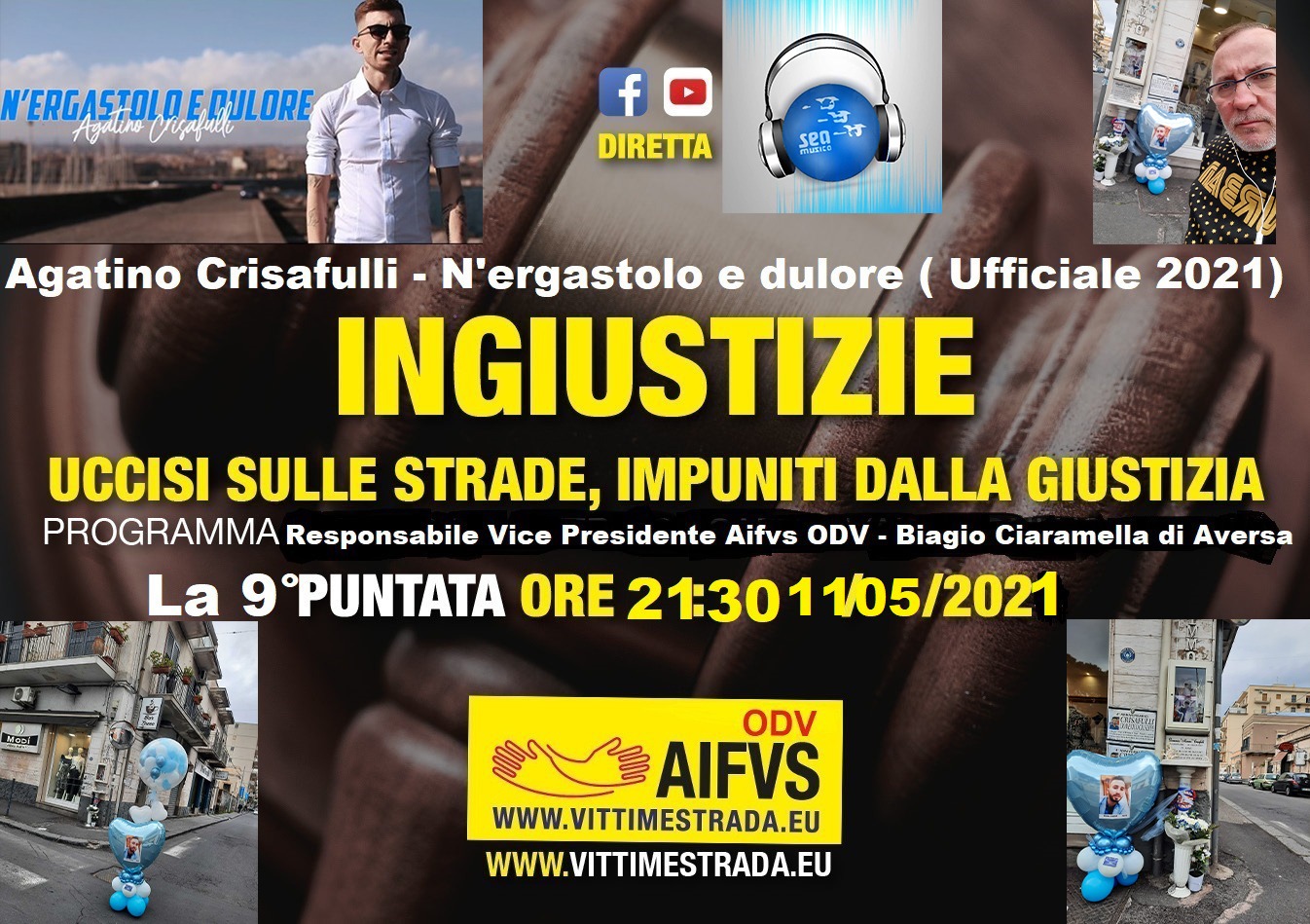 Vittime della strada. “N’ergastolo e dulore”: la canzone dedicata da Agatino Crisafulli al fratello Mimmo