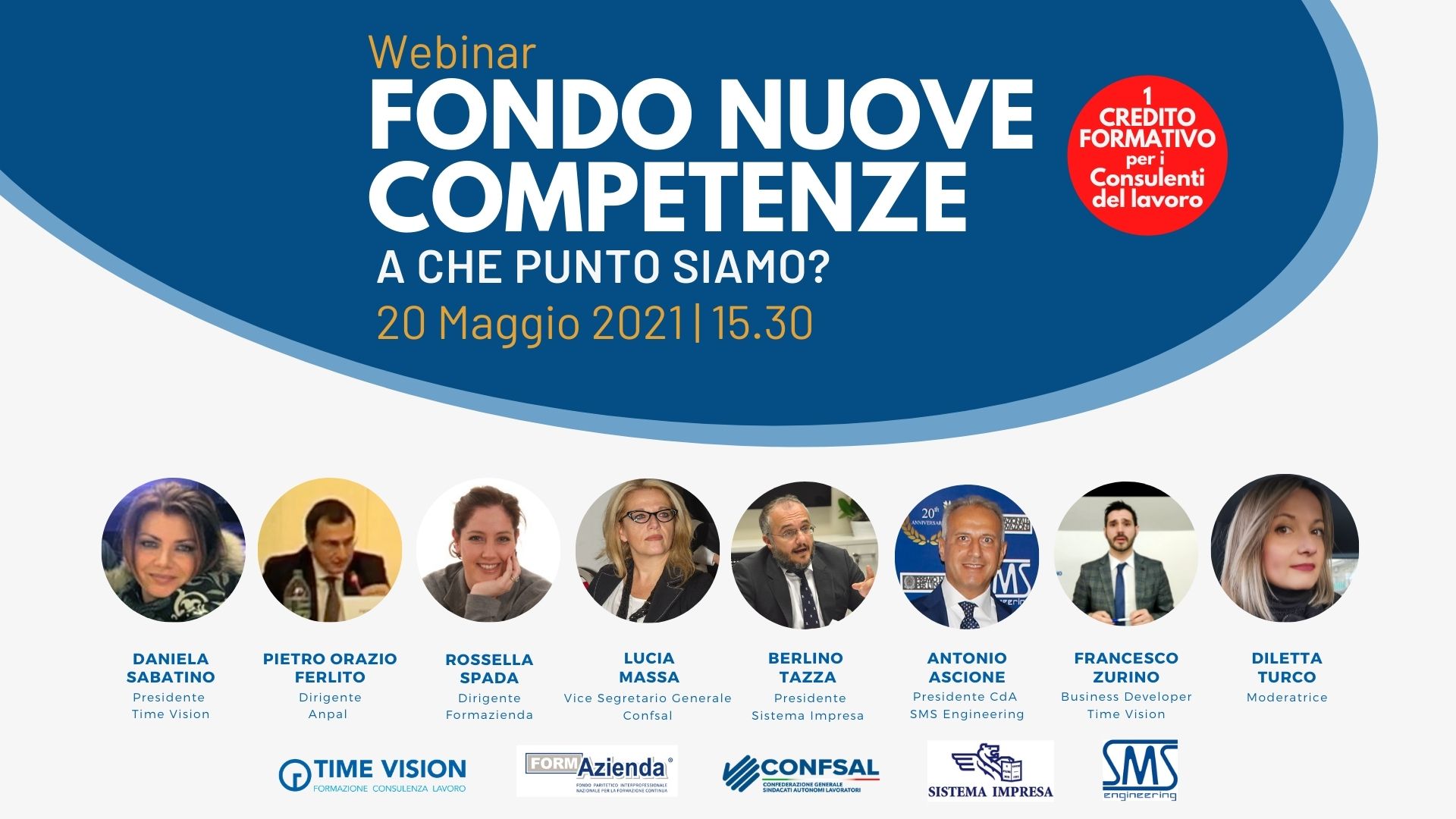  Fondo Nuove Competenze: nuovo webinar Time Vision 