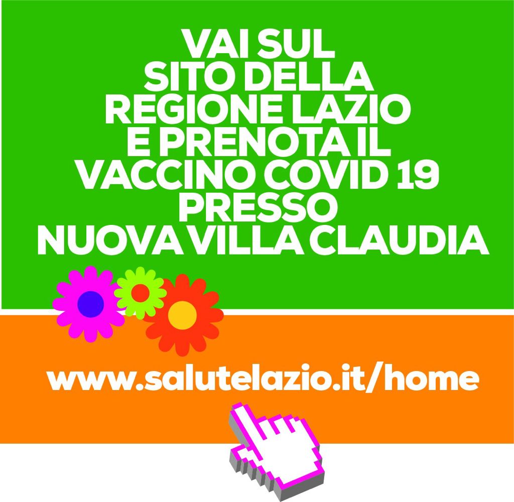 Vaccino Covid 19 Nuova Villa Claudia, prenota dal sito Regione Lazio