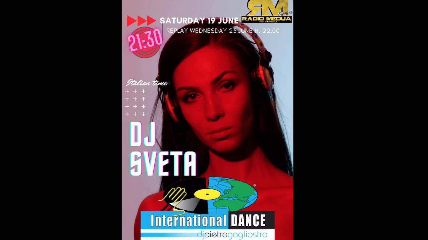 International Dance Suite by Pietro Gagliostro, il 19/6 ecco Dj Sveta