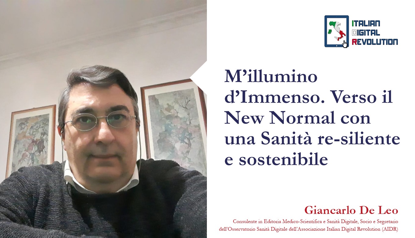 M’illumino d’ImmensoVerso il New Normal con una Sanità resiliente e sostenibile