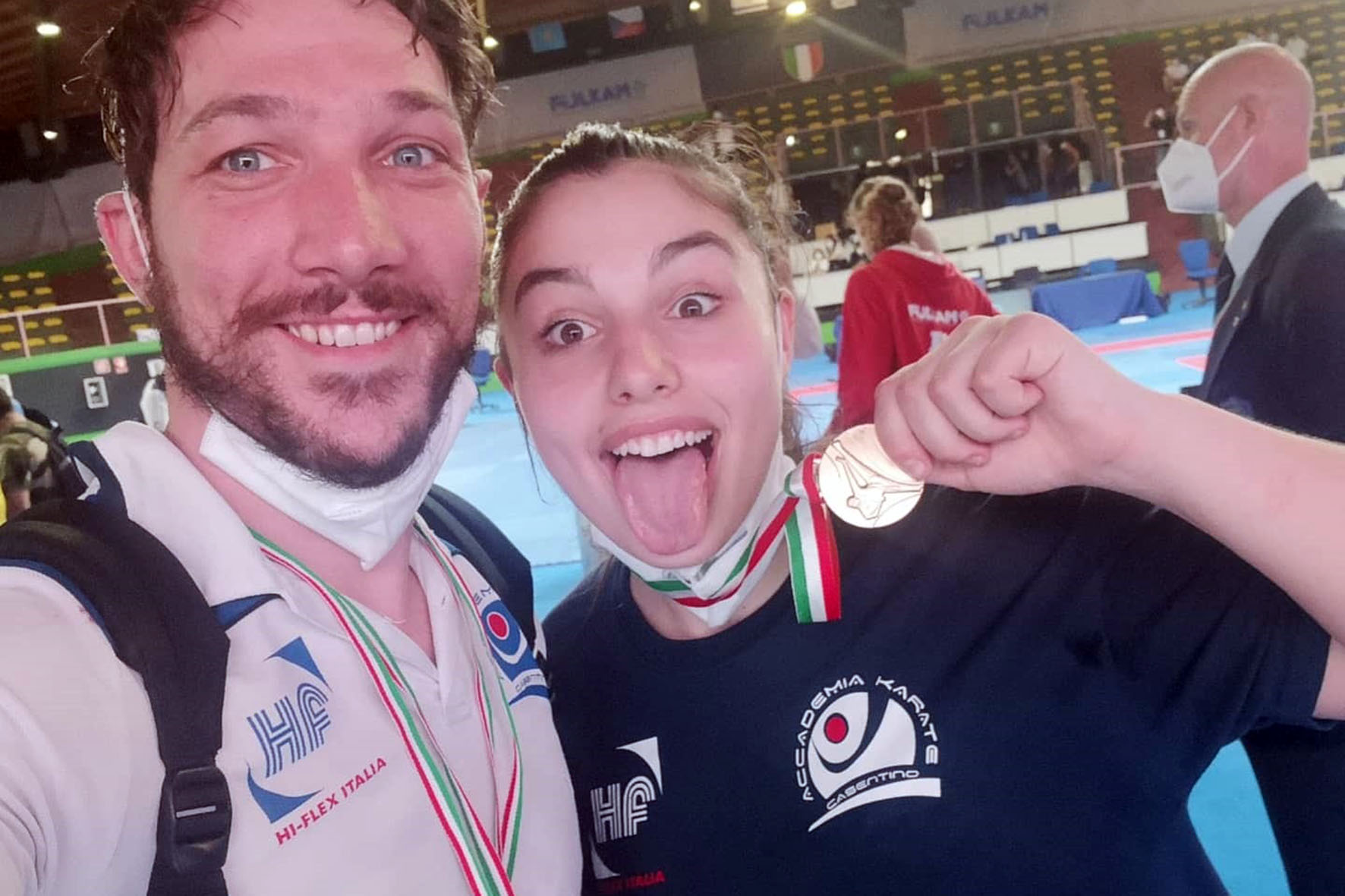 La casentinese Elisa Liguri al seminario della nazionale giovanile di karate