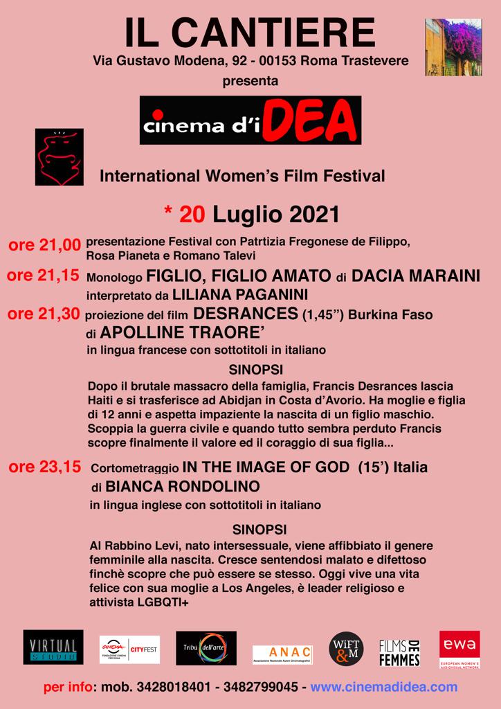 Si concludono il 20 luglio le tre giornate di eventi dedicate al Cinema D'Idea