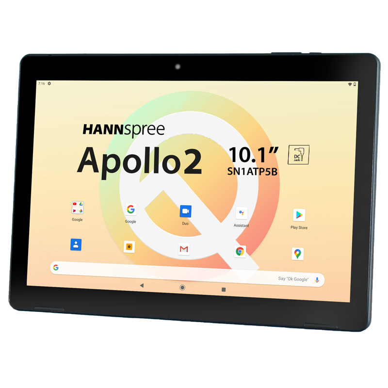 Con Apollo 2 da 10.1 pollici, HANNspree amplia la famiglia dei Tablet PC offrendo grafica di alto livello ed alimentazione tramite DC Jack