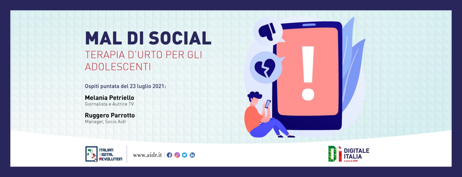 Mal di social, quali terapie? Approfondimento a Digitale Italia