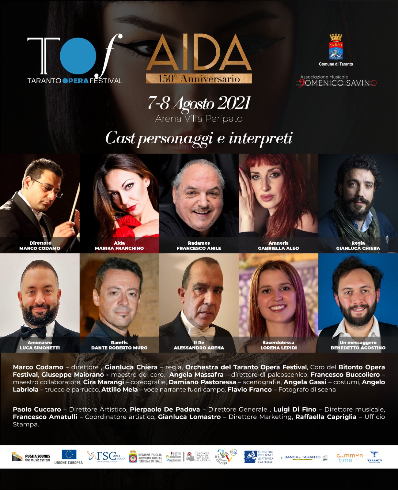 TOF AIDA di G.Verdi 7 e 8 agosto 2021