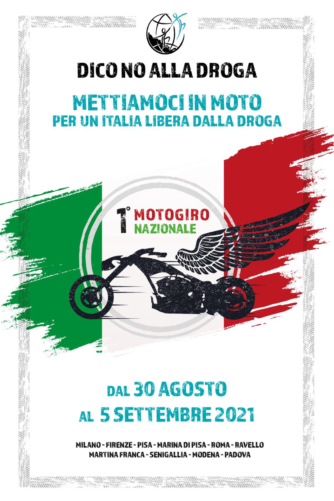 Il Motogiro Nazionale di “Dico no alla droga” fa tappa a Firenze e Pisa