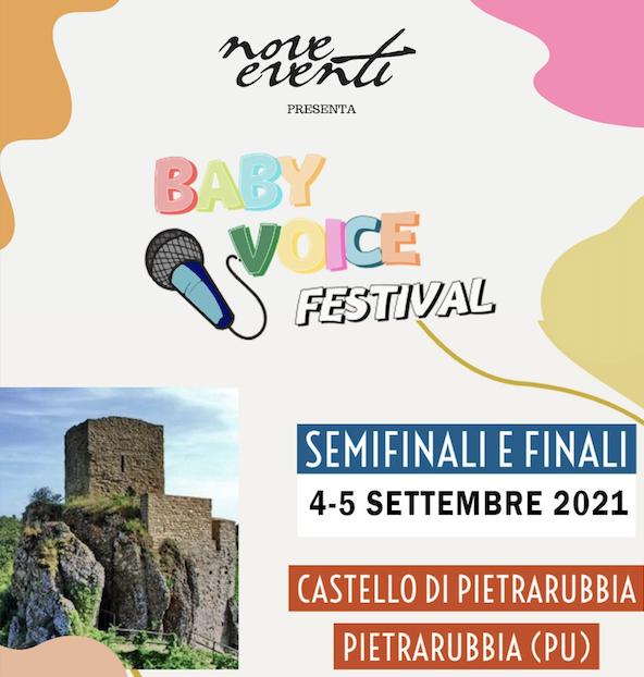 Domenica 5 settembre si terrà a Pietrarubbia la finale del Baby Voice Festival!