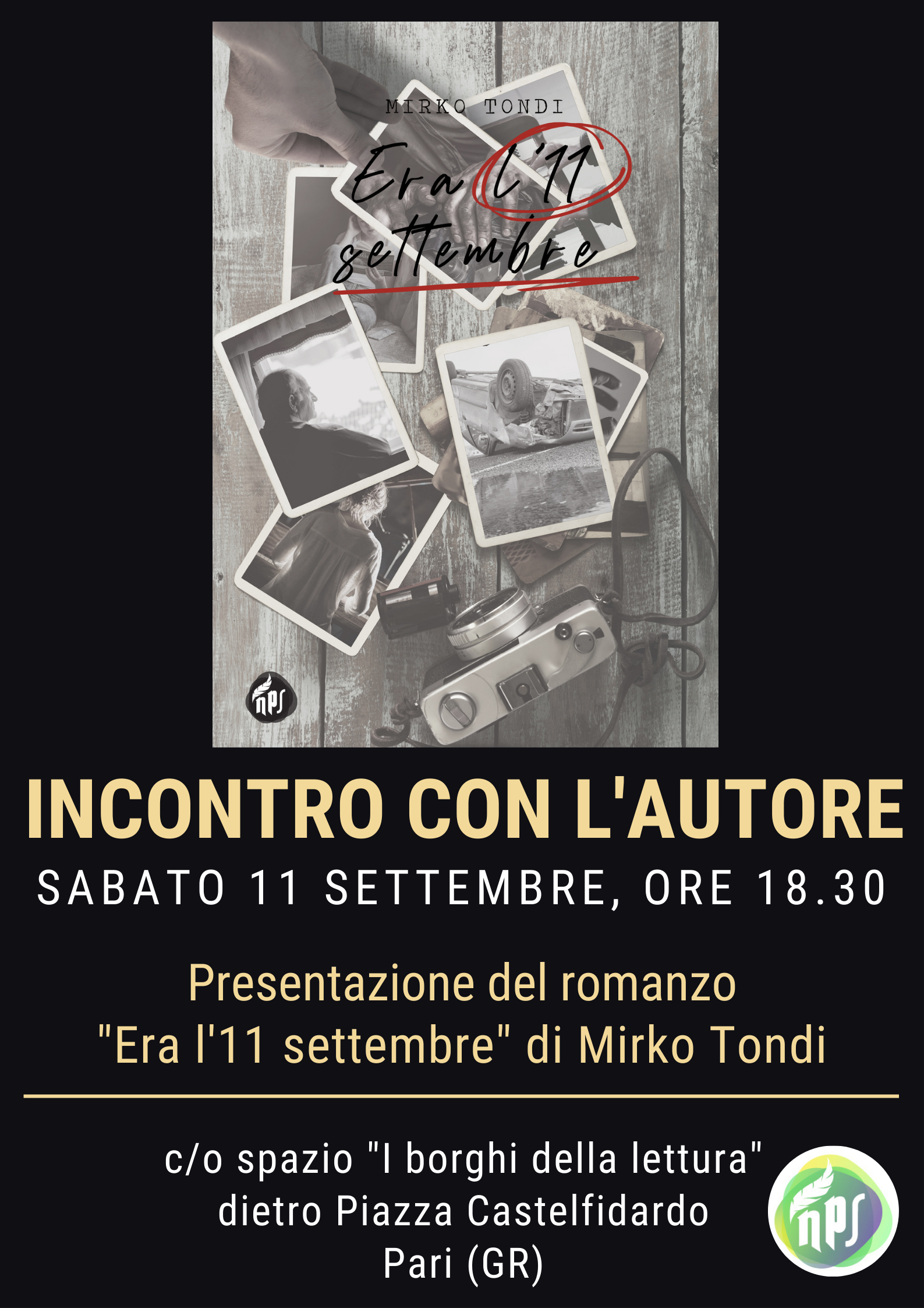 Incontro con lo scrittore Mirko Tondi