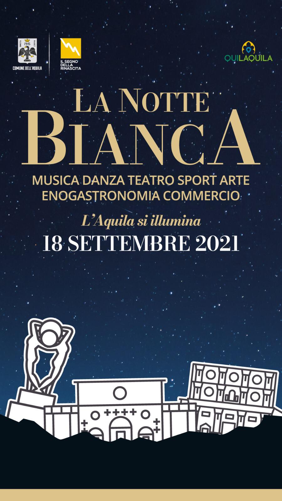 L’AQUILA: IL 18 SETTEMBRE LA NOTTE BIANCA CON DEDDY  