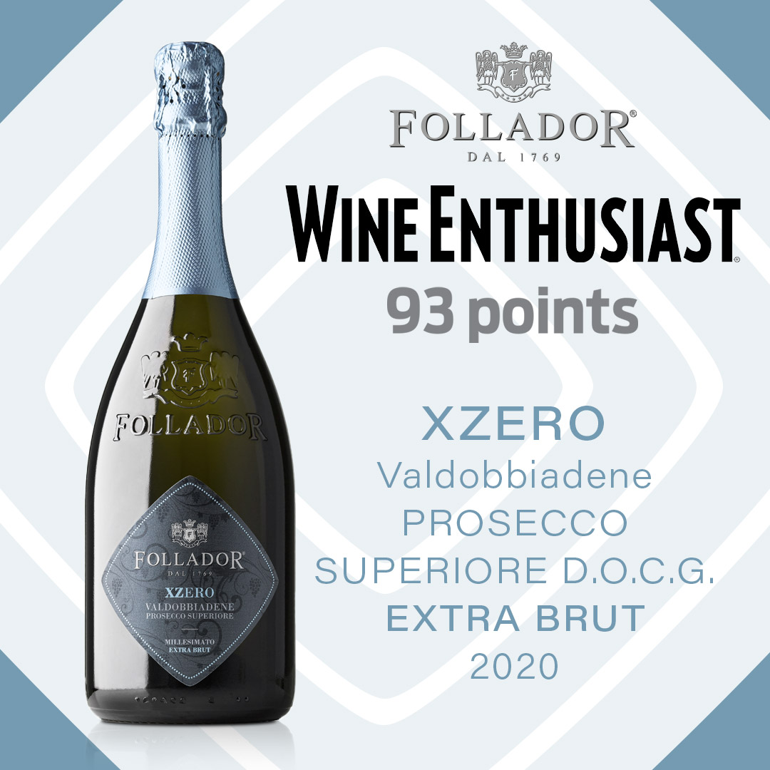 FOLLADOR PROSECCO TRA I TOP IN CLASSIFICA DEL WINE ENTHUSIAST 2021-2022