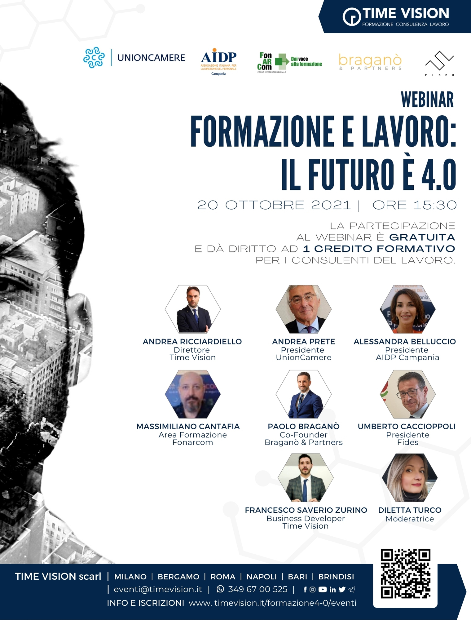 La digitalizzazione dell’economia e lo sviluppo delle aziende nel webinar Time Vision “Lavoro e formazione: il futuro è 4.0”