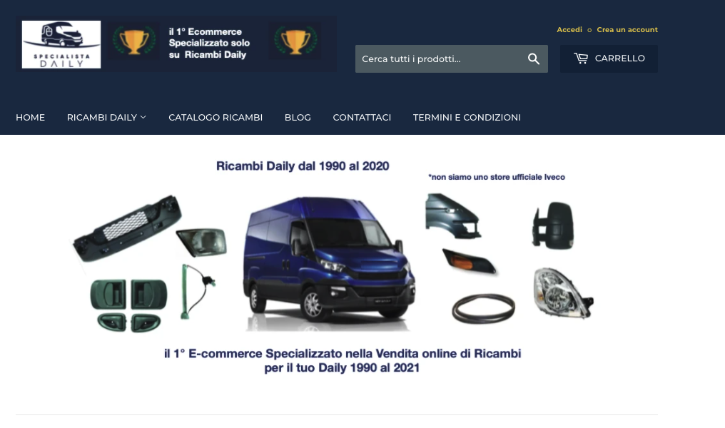 Il 1 Sito web per Ricambi iveco Daily - Specialista Daily 