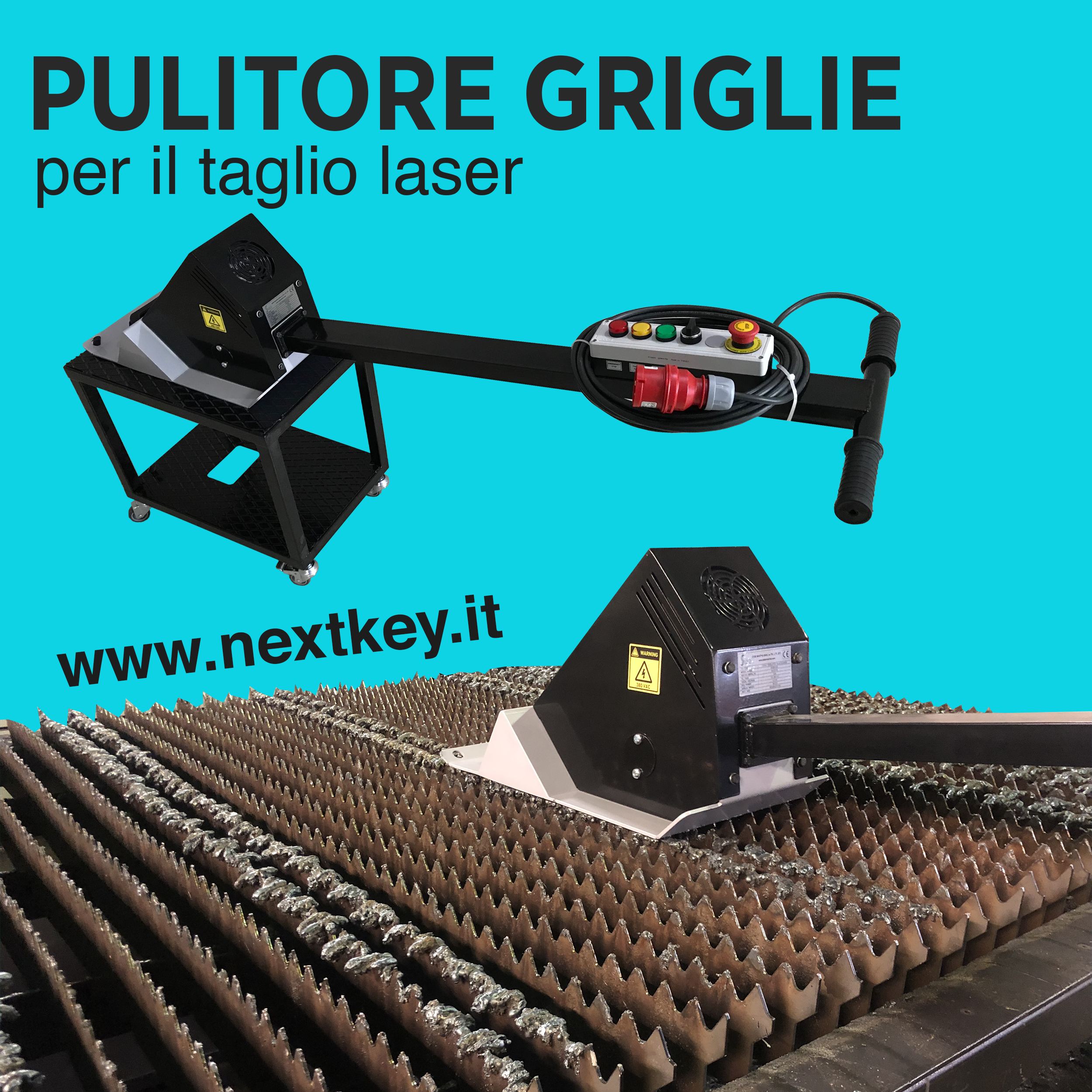 Macchina pulisci griglie per il taglio laser lamiere