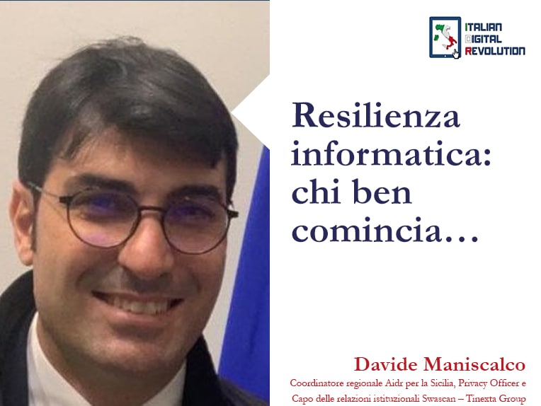  Resilienza informatica: chi ben comincia…