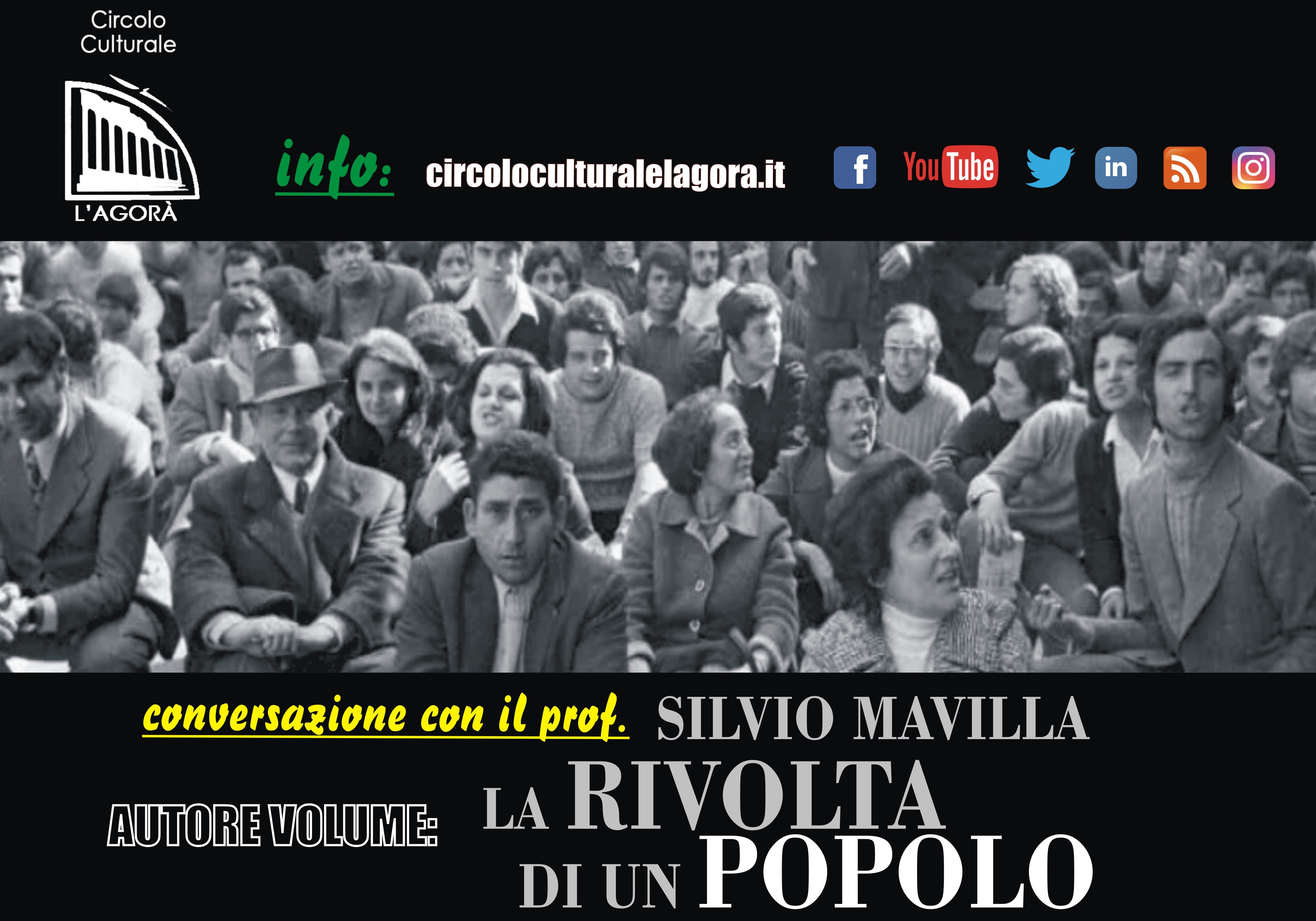 Nuova conversazione sulla Rivolta del ’70 a cura del Circolo Culturale “L’Agorà”