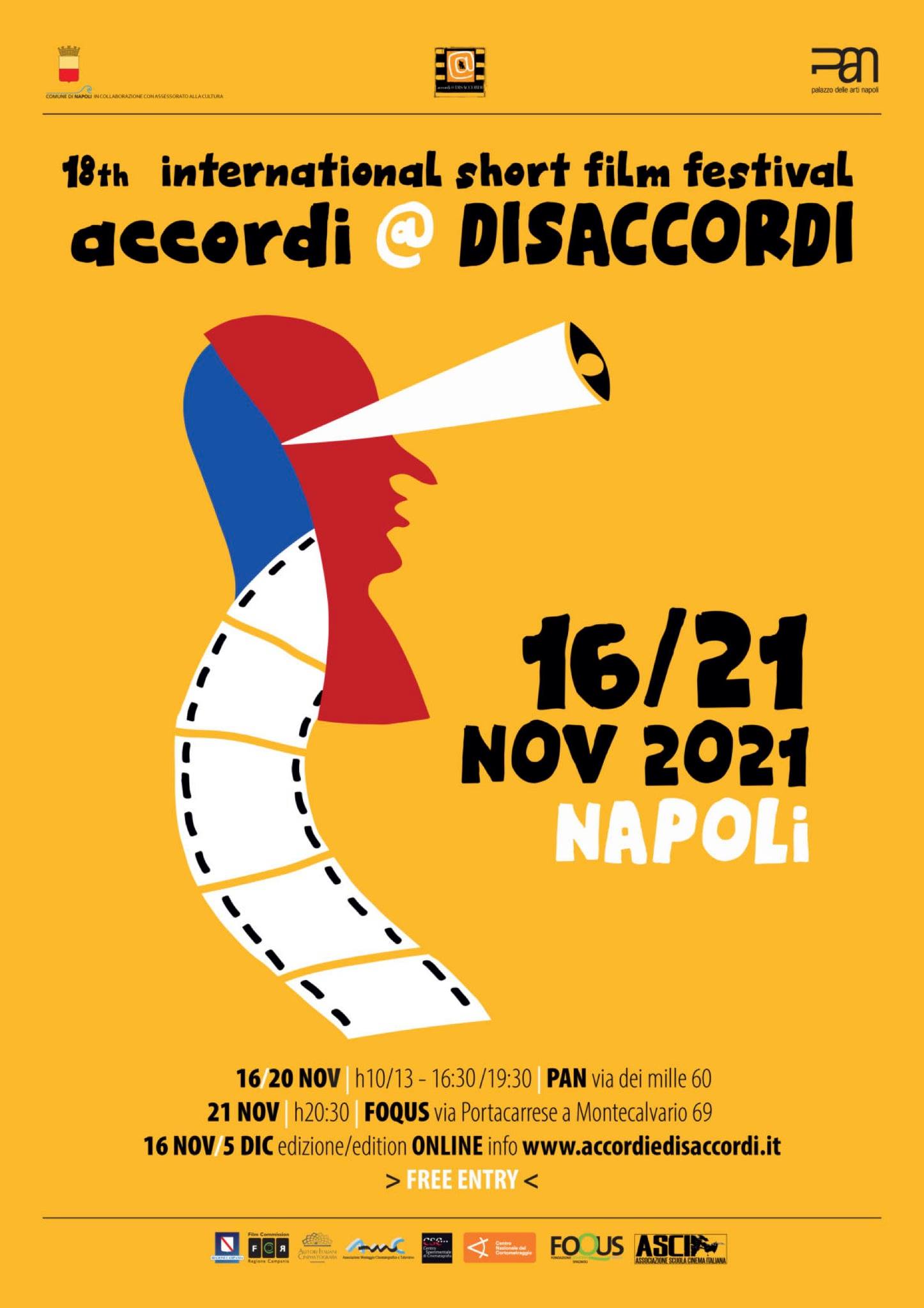 accordi @ DISACCORDI – Festival Internazionale del Cortometraggio – 18ma Edizione a Napoli