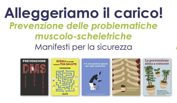 Disturbi muscoloscheletrici e lavoro: i manifesti premiati