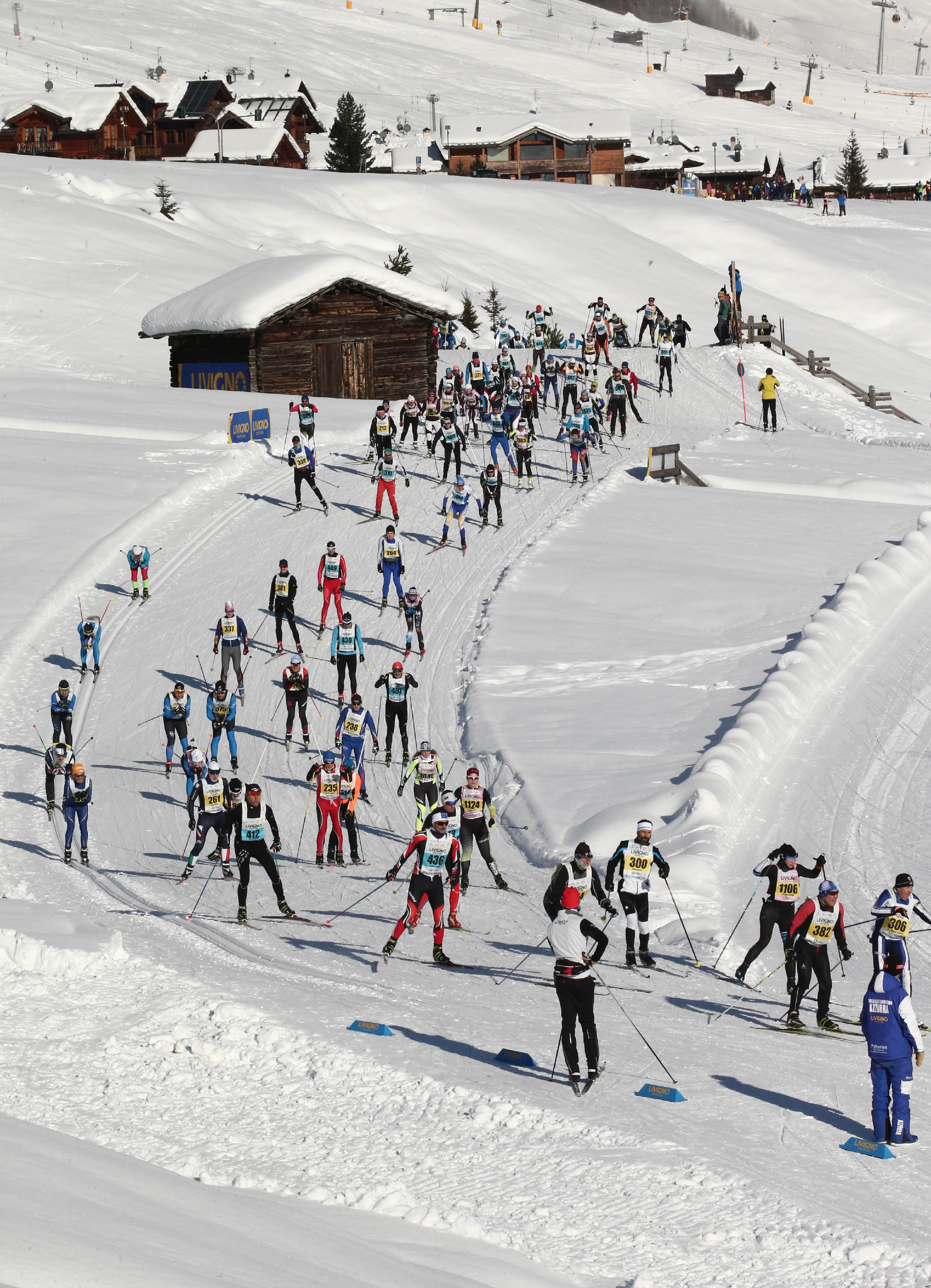 SONO METÁ DI MILLE IN GARA A LIVIGNO. GRANFONDO AL VIA CON LA SGAMBEDA