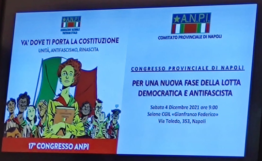 -Napoli svolto Congresso Provinciale ANPI. Amoretti è Presidente Onorario. (Scritto da Antonio Castaldo)