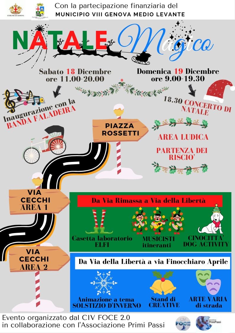 Natale Magico in Via Cecchi tra danza sciamanica, artisti di strada e rievocazione del solstizio D’Inverno