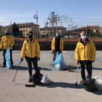 Effettuate le pulizie nell'area della stazione