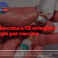 Marcatura CE siringhe e aghi per vaccino