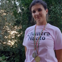 Chiara Fucini della Chimera Nuoto è campionessa italiana Master