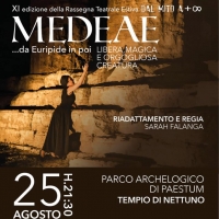 Paestum, al Tempio di Nettuno lo spettacolo teatrale  “Medeae…da Euripide in poi