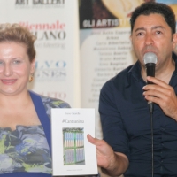 All’esclusivo Piram Hotel di Roma, Irene Catarella col curatore Salvo Nugnes presenta il nuovo libro, “#Cantoanima”